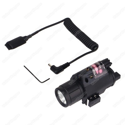 M6 Tactical Pistol Flashlight &amp; Red Laser