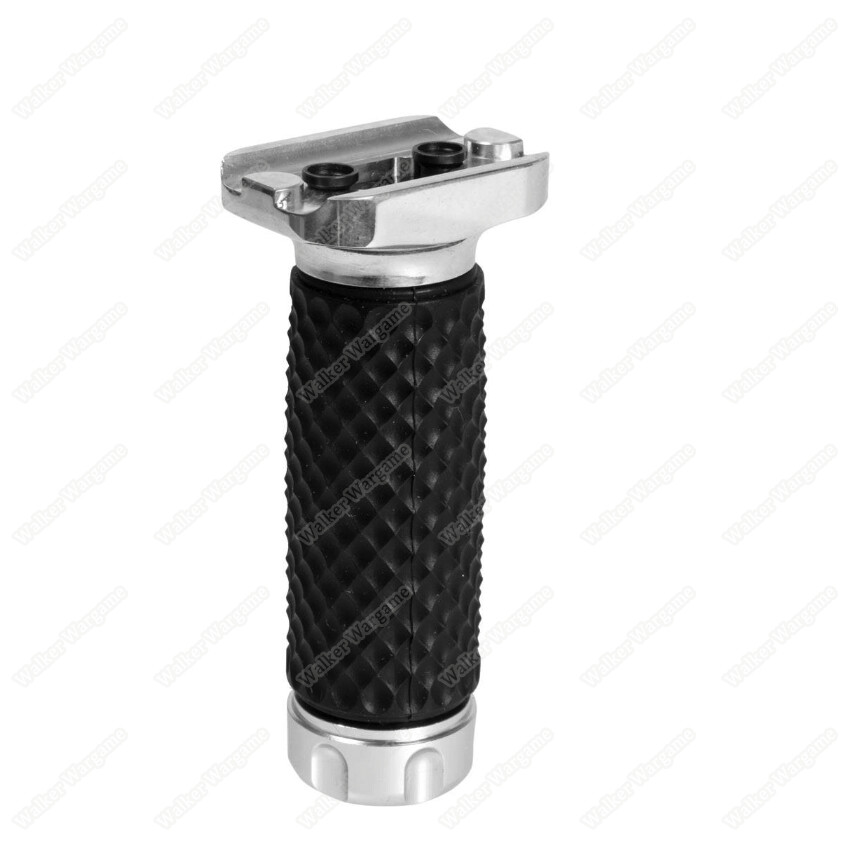 Tactical KeyMod System Golfball Pattern ForeGrip Forward Vertical Grip - Silver