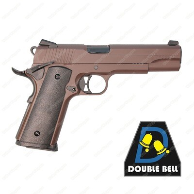 Double Bell 785S 1911 Moaon AAbe spartan Gas Blowback Airsoft Pistol - CRIMSON BROWN