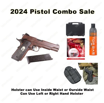 Pistol Combo Pack - 1911 GBB with BB, Gas, Holster Save R1140.00