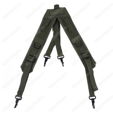 Tactical LC2 Y Belt Alice Belt Suspenders Shoulder Harness Army Military Combat Olive