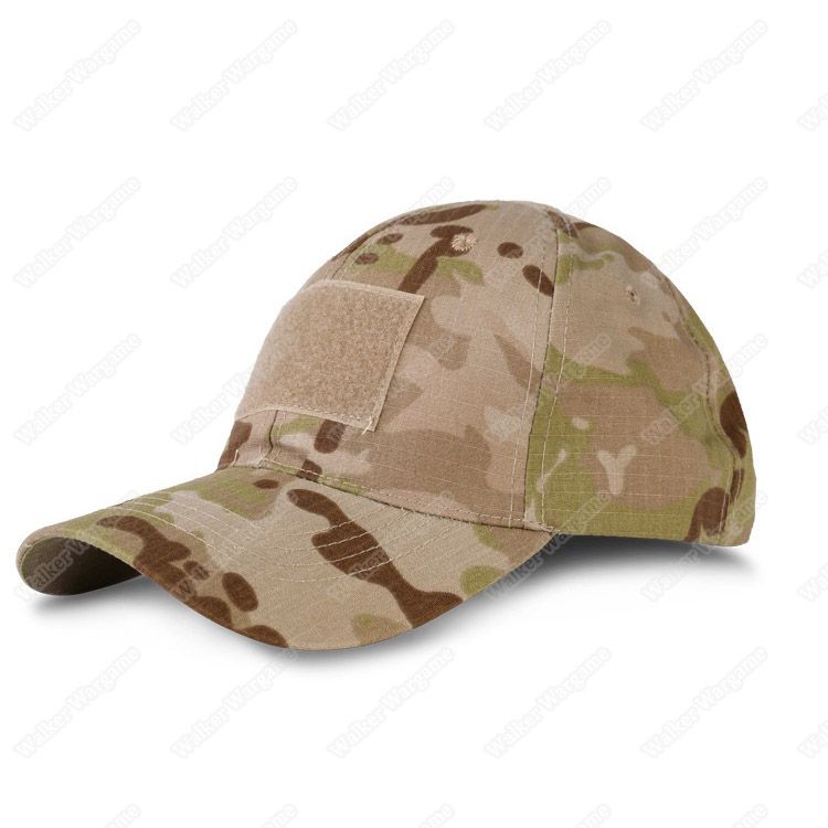 Operator Cap Velcro Flag Blood Patch  - Multicam Arid