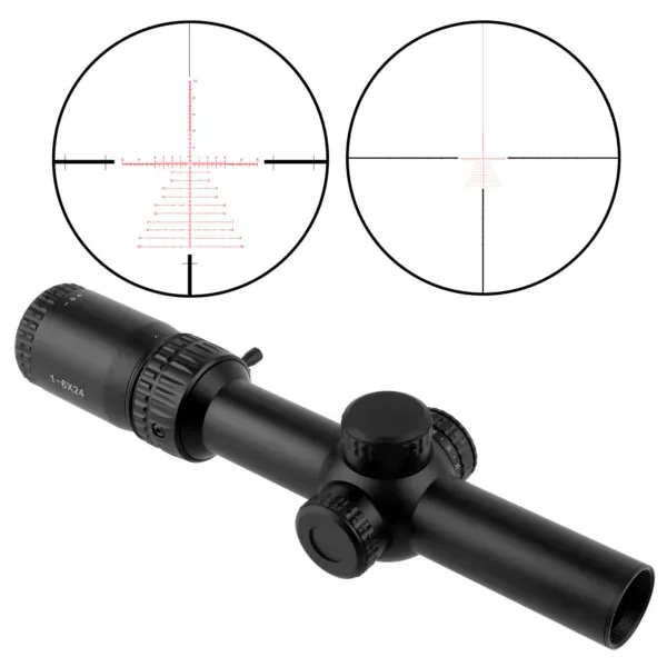 Focuhunter 1-6X24E FFP Rifle Scope With Throw Lever MZJ-RSP-109