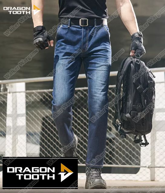 Dragon Tooth YB Hidden Ice Tactical Jeans （Coolmax，Lycra，Cordura，YKK） - Blue