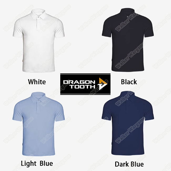 Dragon Tooth YX Polo Shirt Tactical Short Sleeve CoolMAX  - 
Black