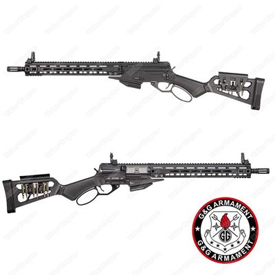 G&amp;G LevAR15 Lever Action AR15 Airsoft Rifle - Black