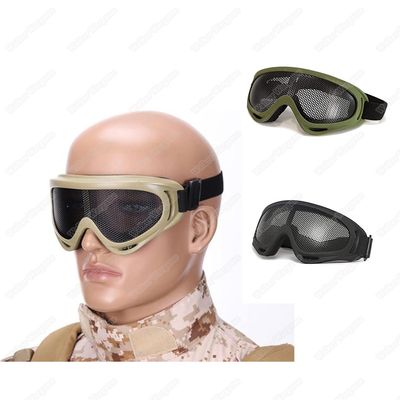 Airsoft X400 No Fog Metal Mesh US Amry Style Goggle - Black， Tan， OD