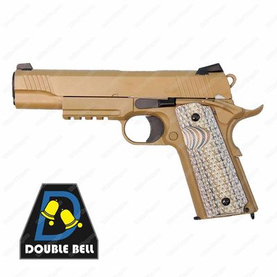 Double Bell 740 Kimber 1911 MEU Green Gas Blow Back Pistol
