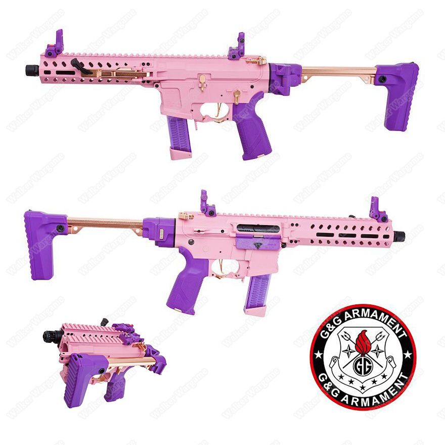 G&amp;G FAR9 RAPID Folding PCC Airsoft AEG Pink Limit Edition