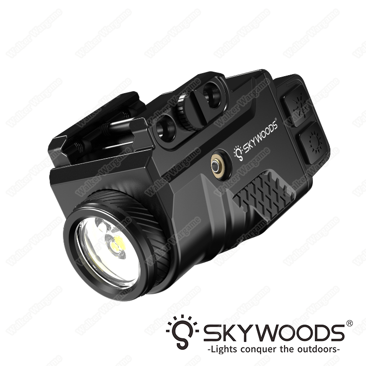 SkyWoods PL480R Tactical Flashlight With Laser - 2 Year Warranty