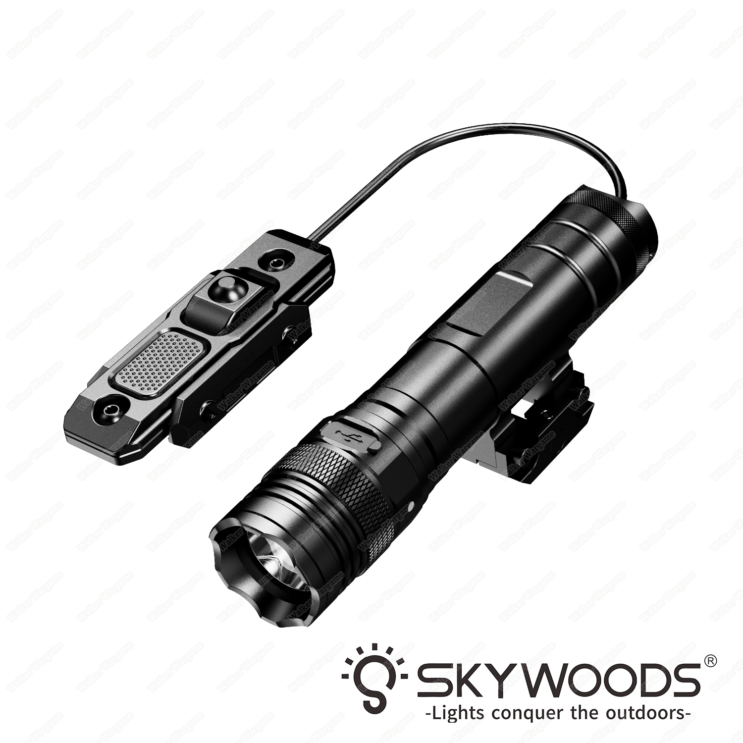 SkyWoods RL1250 Tactical FlashLight With Controller PICA or MLOK - 2 Year Warranty