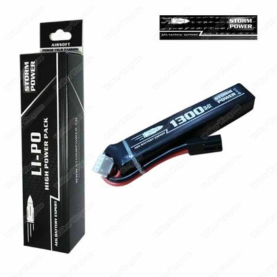 Upgraded  StormPower  11.1V 1300mah 25C 1P Lipo Battery