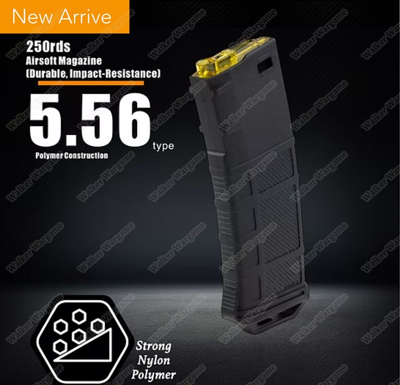Ultra Force Polymer 250rds Mid Cap Magazine for Airsoft M4