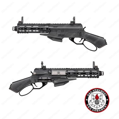 G&amp;G LevAR15 CQB Lever Action AR15 Airsoft Rifle - Black