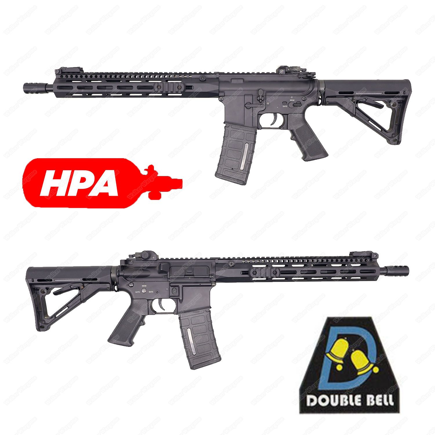 Double Bell 082HPA  TTI M4 13incl Full Metal Airsoft Rfile