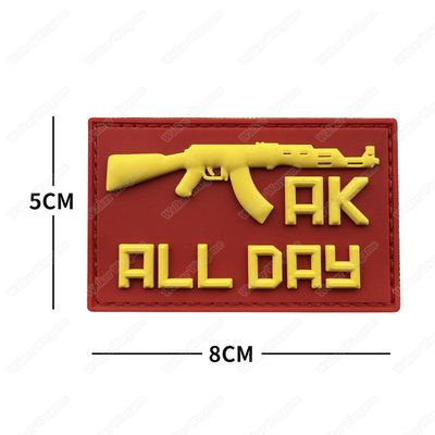PWG020 AK All Day PVC Rubber Patch With Velcro - Full Colour