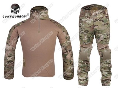 Combat Set Shirt & Pants Build in Elbow & Knee Pads - US Speical Force Multi Camo Combat Set Shirt & Pants Build in Elbow & Knee Pads - US Speical Force Multi Camo