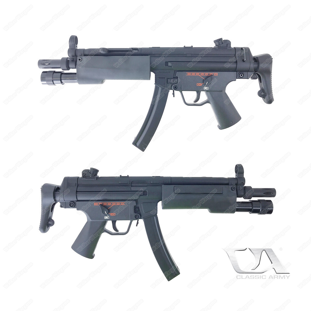 Classic Army CA5 A5 Mp5 A5 With Tactical Light Airsoft AEG Classic Army CA5 A5 Mp5 A5 With Tactical Light Airsoft AEG