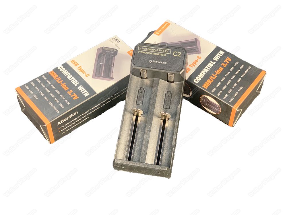 Skywoods C2 Battery Charger USB Type C CR123 16340