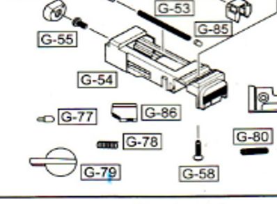 Speical Order WE Tech G18 Parts WE-G18-77