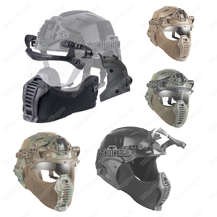 WST Wendy 3.0 Full Protection Helmet With Mask and Google WST Wendy 3.0 Full Protection Helmet With Mask and Google