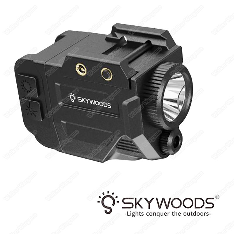 SkyWoods PL340G Tactical Flashlight With Green Laser  - 2 Year Warranty
