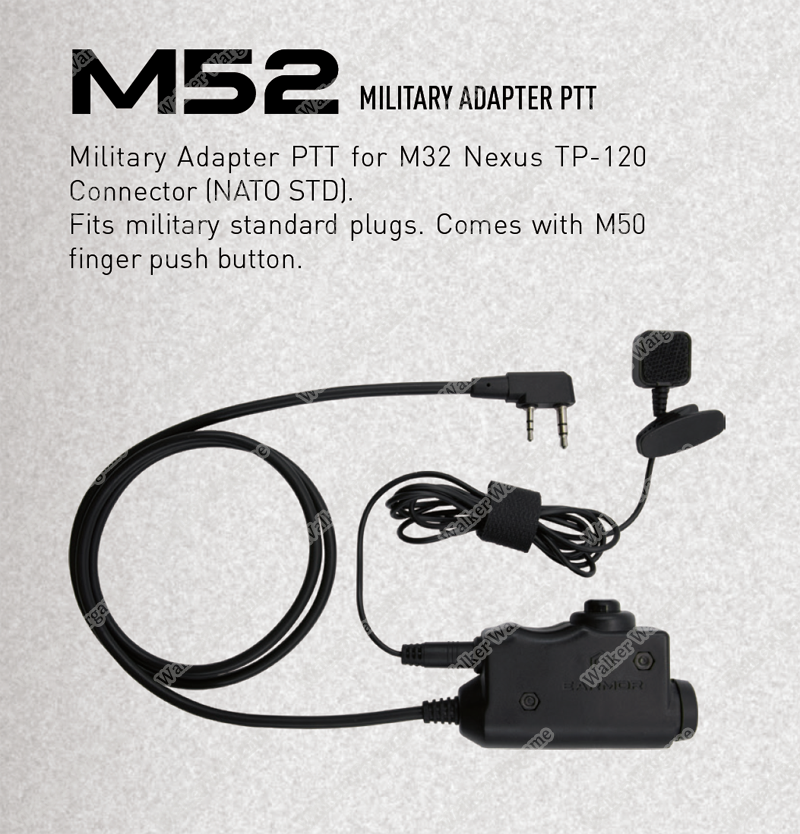 Earmor M52 PTT Unit With Finger Control Earmor M52 PTT Unit With Finger Control