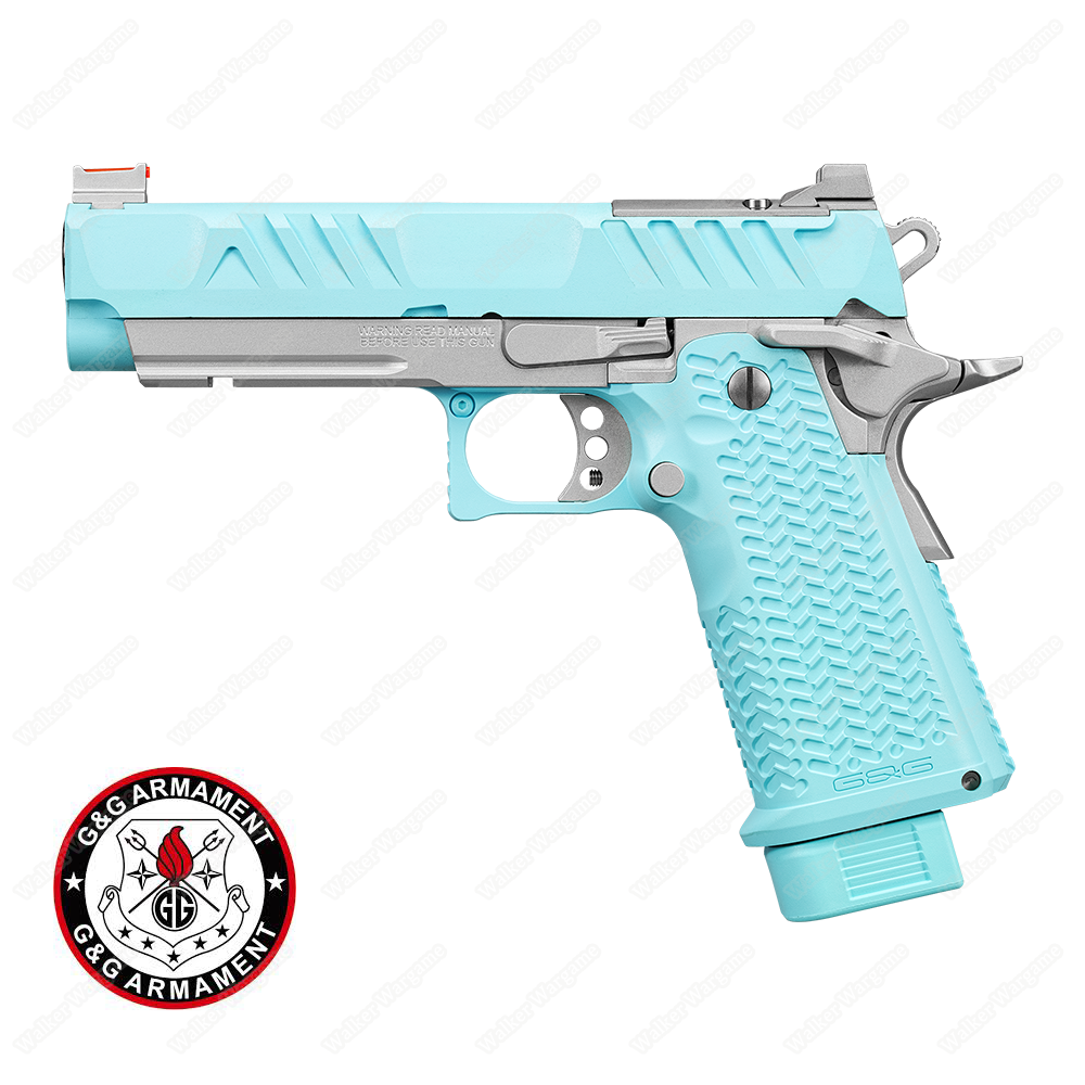 G&G STP45 Macaron Blue Limit stock Green Gas Blow Back Pistol G&G STP45 Macaron Blue Limit stock Green Gas Blow Back Pistol