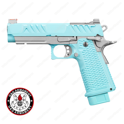 G&G STP45 Macaron Blue Limit stock Green Gas Blow Back Pistol G&G STP45 Macaron Blue Limit stock Green Gas Blow Back Pistol