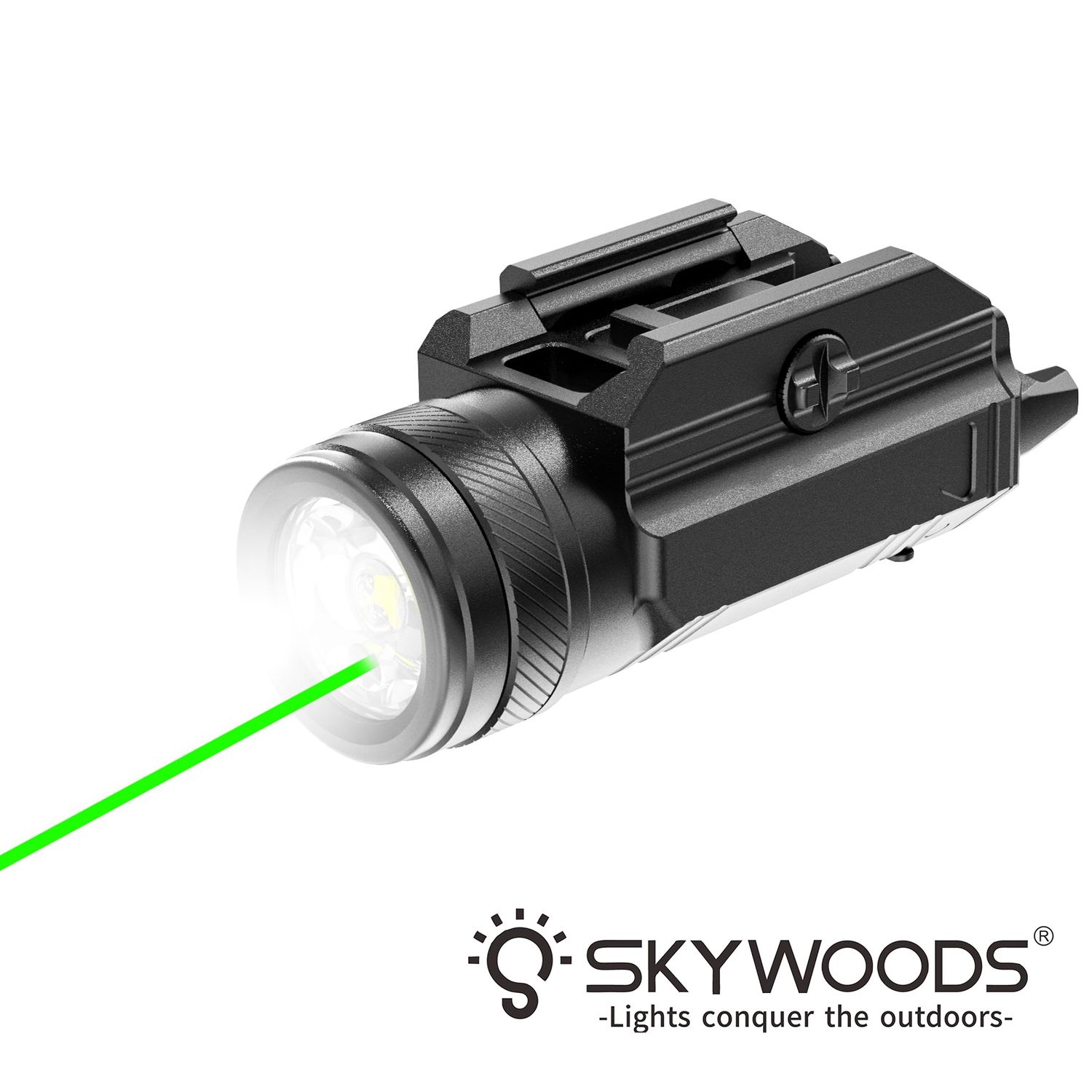 Skywoods PL800G Tactical Flashlight 800 Lumen Green Laser Skywoods PL800G Tactical Flashlight 800 Lumen Green Laser