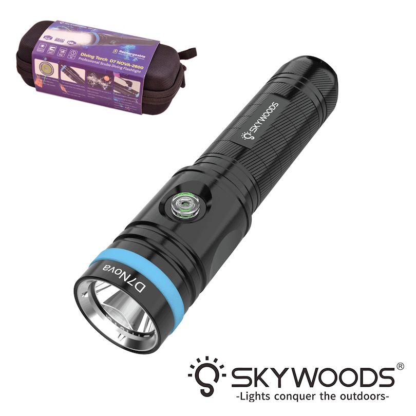 Skywoods D7 NOVA Professional Dive Torch Diving Flashlight Skywoods D7 NOVA Professional Dive Torch Diving Flashlight