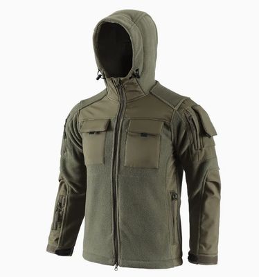 Tactical Fleece Combat Jacket OD Green Size XL - Wind Bloker Tactical Fleece Combat Jacket OD Green Size XL - Wind Bloker