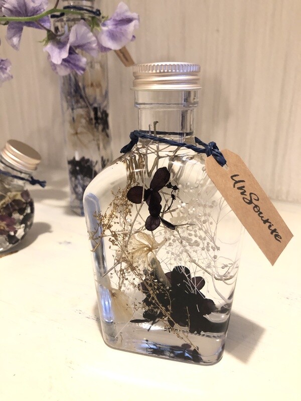 ハーバリウム・ウィスキーボトル 200ml