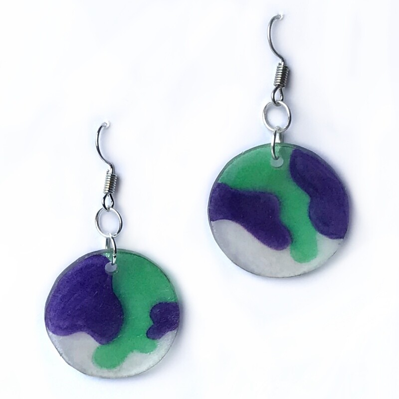 Blob Violet Green