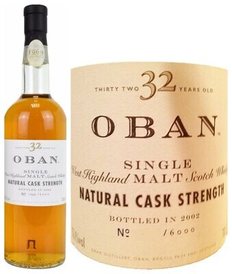 Whisky Oban 55,1% Single Malt 32 ans 1969 bouteille N°1865/6000