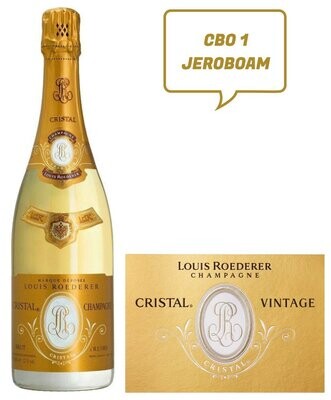 Champagne Cristal Roederer blanc 1999 jéroboam coffret Bois Louis Roederer