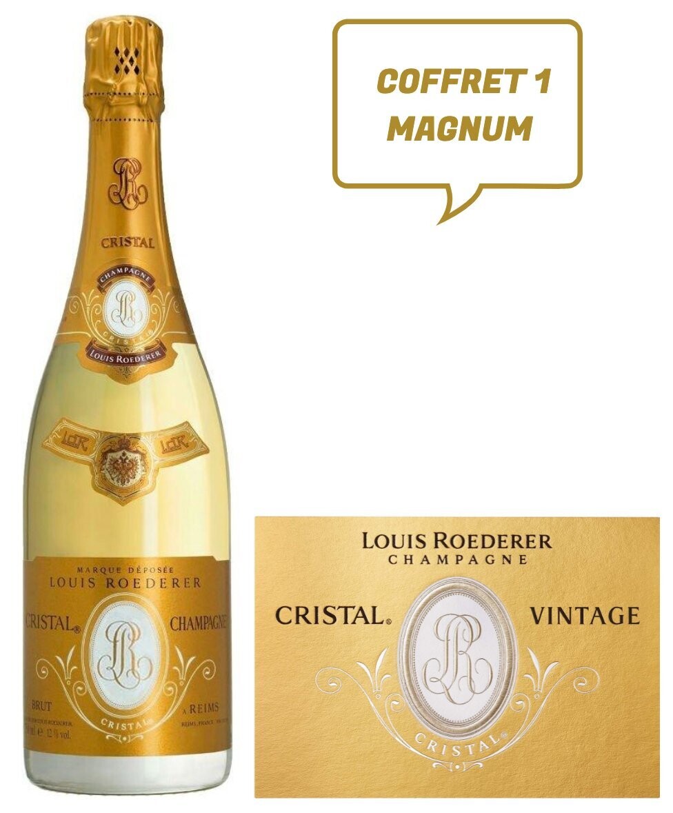 Champagne Cristal Roederer blanc 2002 coffret Louis Roederer