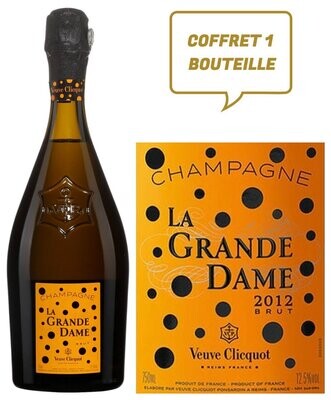 Champagne La Grande Dame par Yayoi Kusama 2012 Veuve Clicquot