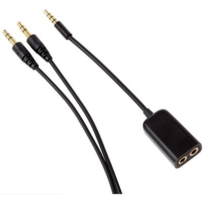 3.5mm Aux-in cable and 3.5mm headphone splitter