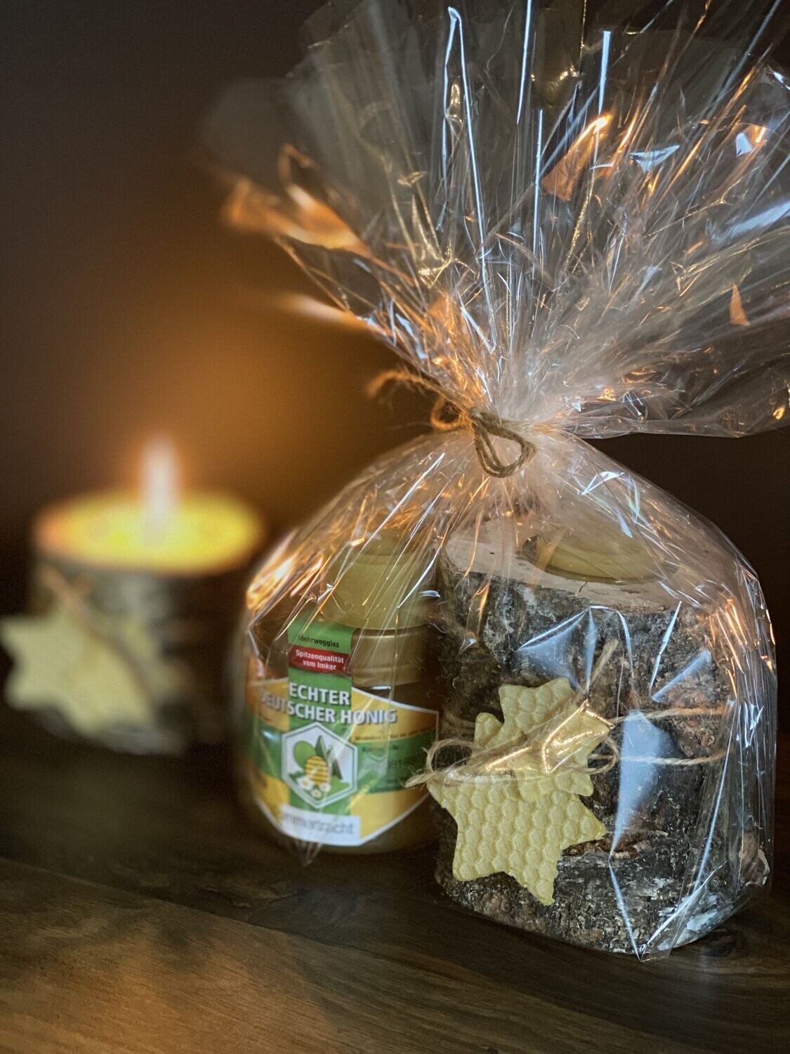 Geschenkset Holzstamm