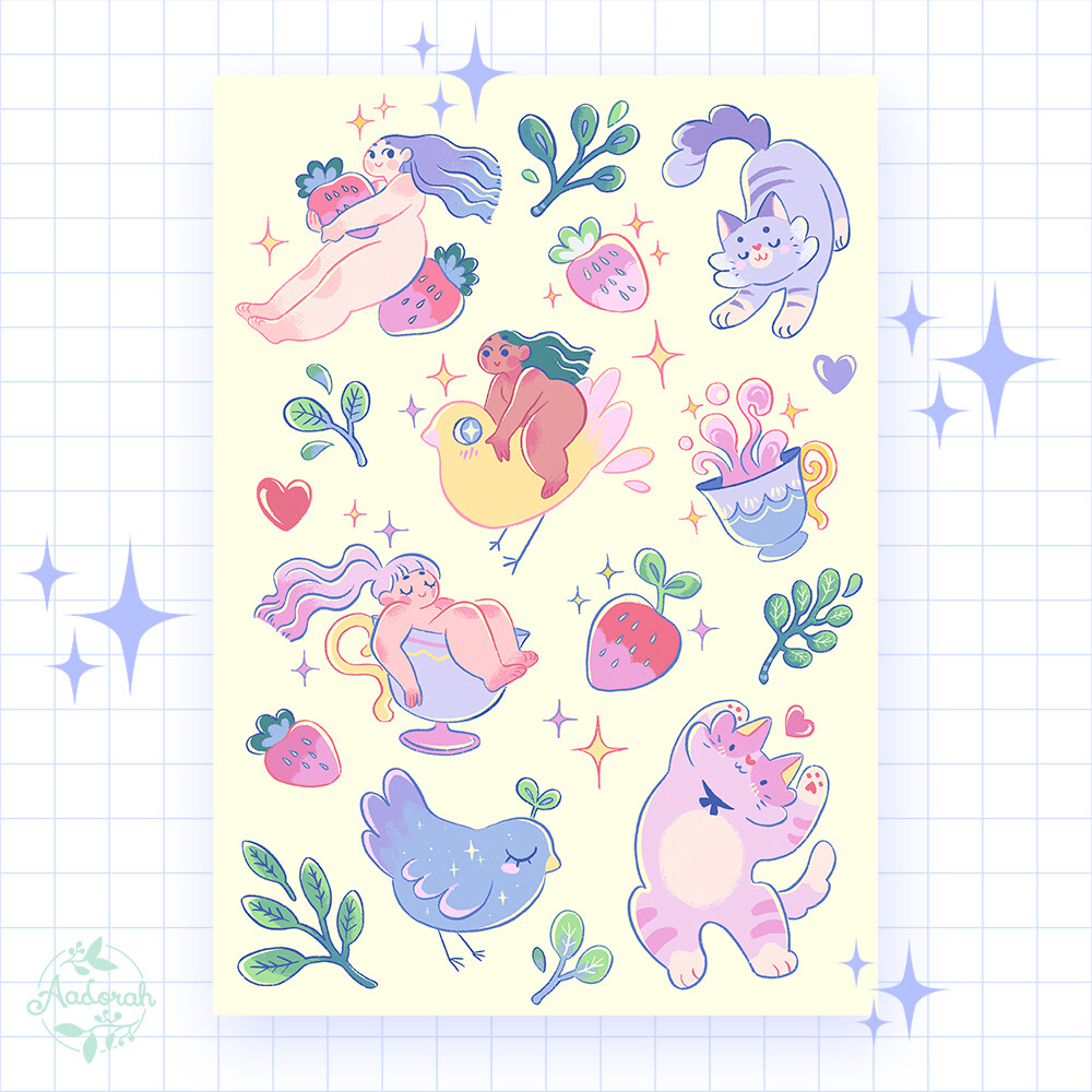 Little Friends Sticker Sheet