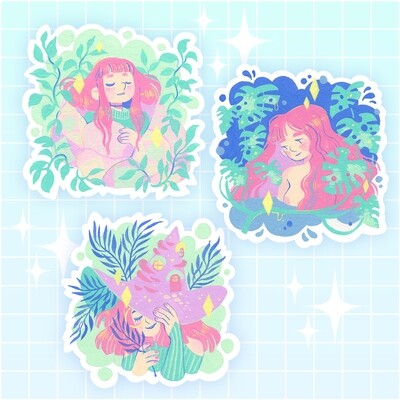 Plant & Ladies - Stickers