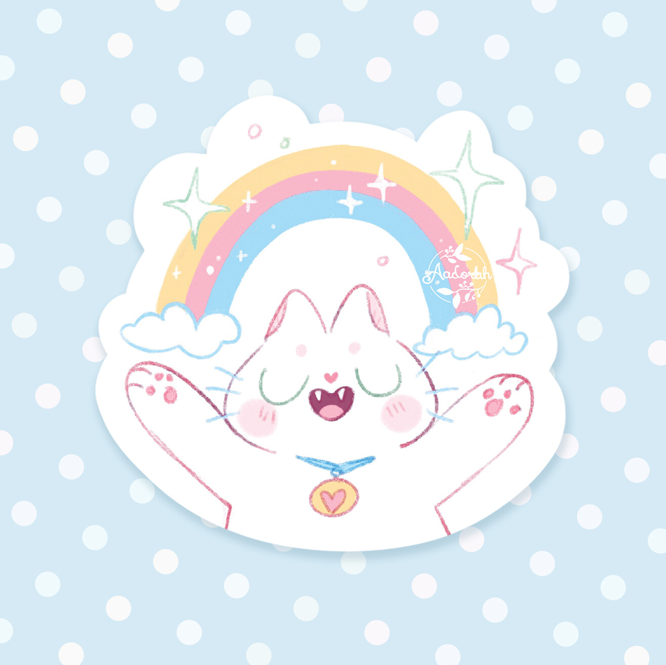 Rainbow Cat - Sticker