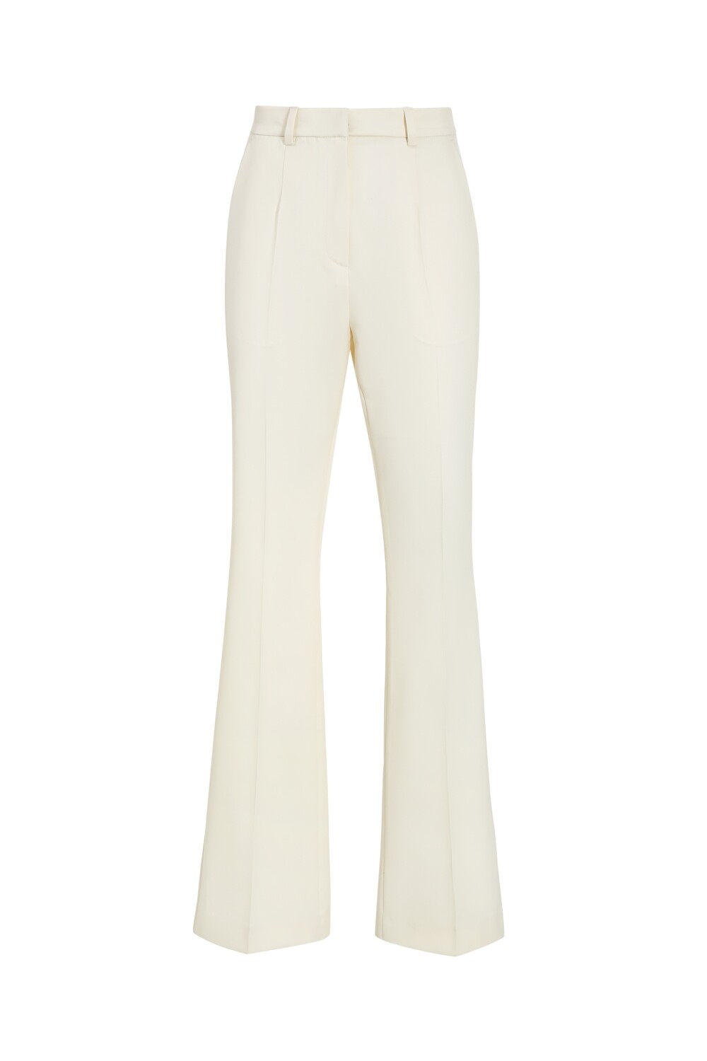 Flared milk trousers