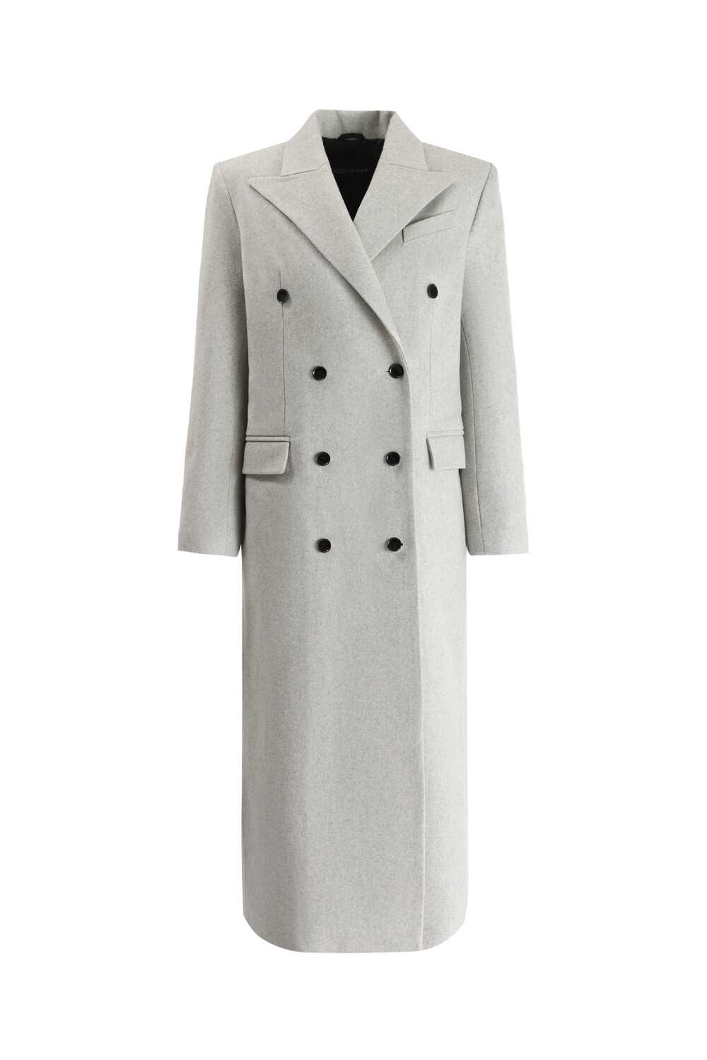 Long wool coat in grey