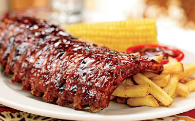 2 Racks Fully Cooked Ribs In Bbq Sauce