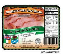 Authentic British Pork Back Bacon
