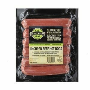 All Natural Grass Fed Uncured Beef Hot Dogs
