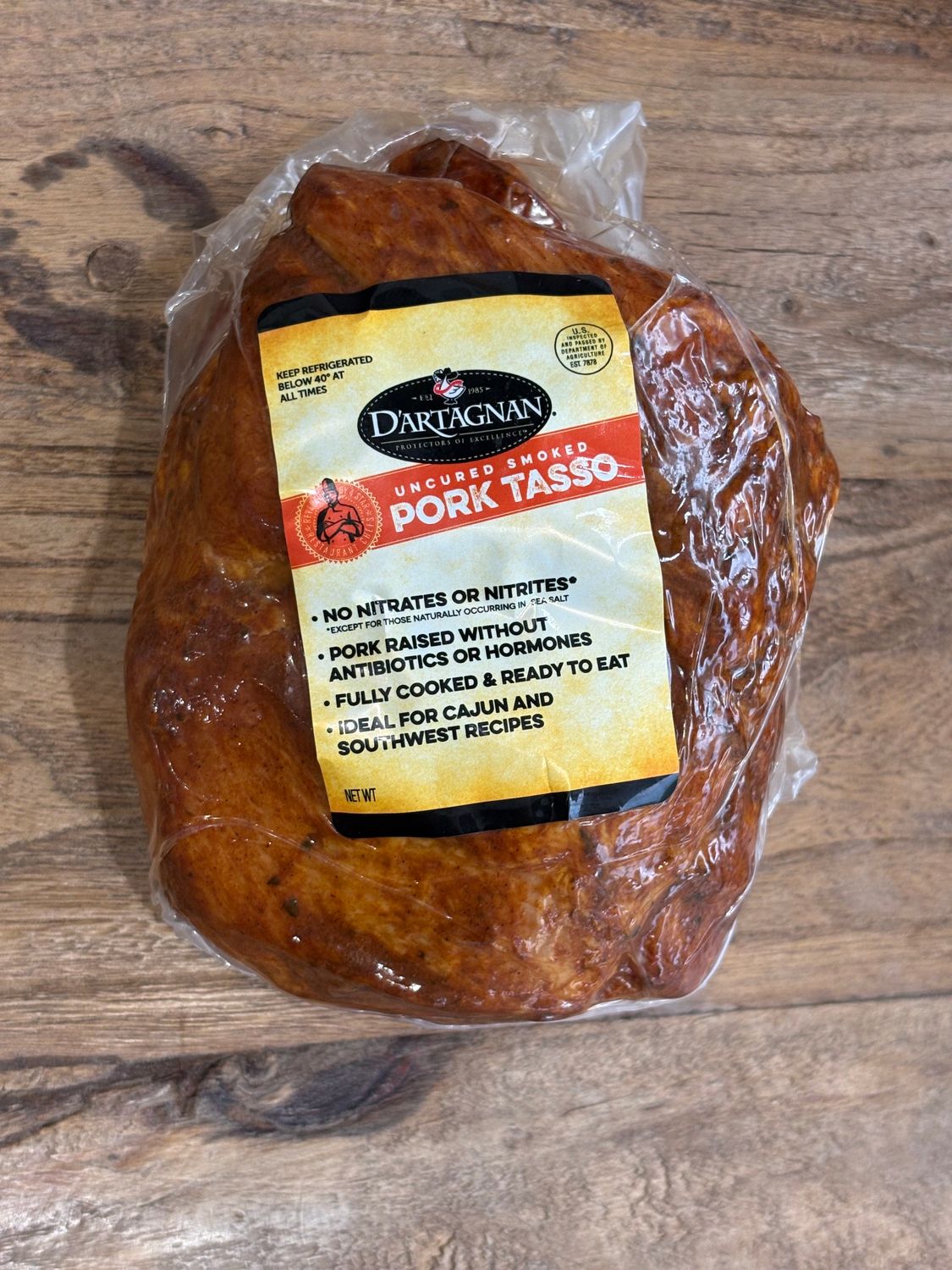 Dartagnan Uncured Smoked Pork Tasso Ham