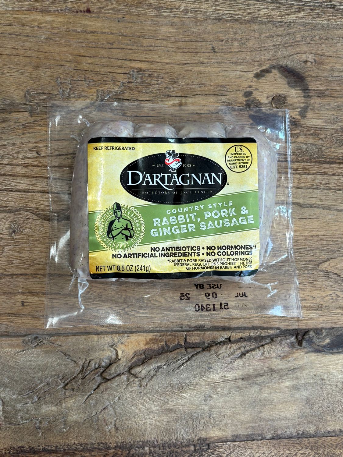 Dartagnan Rabbit Sausage